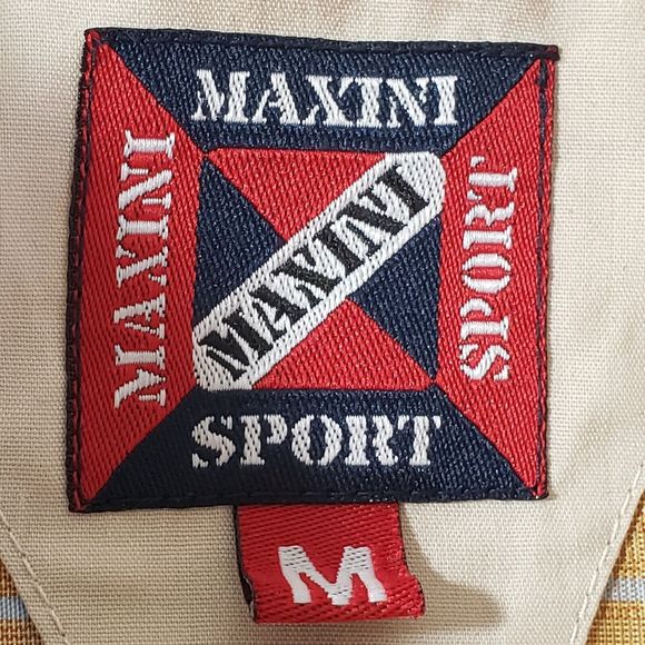 MAXINI SPORT Shirt Plaid Mens Medium Lightweight Brown Western Button Down - Picture 4 of 12